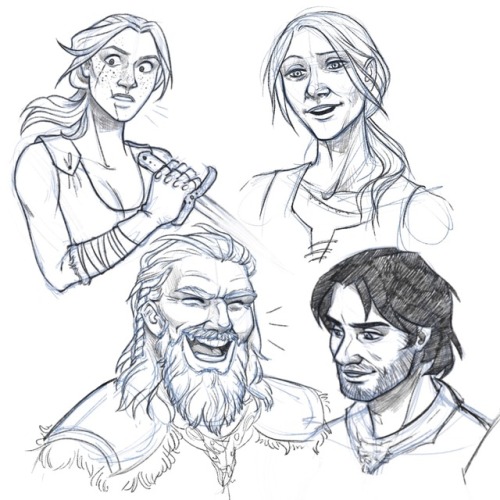 artisticsasquatch: Some of my fav Skyrim faces, some real, some imagined!