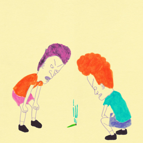 Beavis &amp; Butthead find a joint