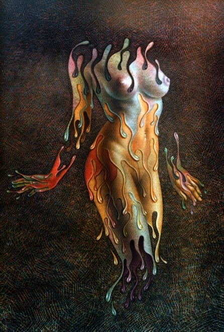 thepolychromeattic:  Melting Woman by Leon Alegria 