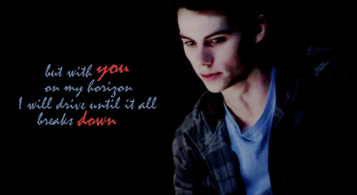 lupinstonks:   for ungranger​  ‘Cause I can’t b r e a t h e, without you n e a r  You keep me safe, keep me sane, keep me h o n e s t You keep me alive, on the edge of tonight, chasing t o m o r r o w With fire in my eyes, you’re like a siren in