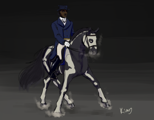 kimostv:the spiritual successor to my harness racer taako is my extremely self-indulgent dressage kr