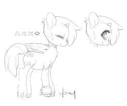 So designed this tonight. This will be my &ldquo;Doxy&rdquo; oc. Meant as my mascot and ponysona (lol)  Other symbols where some ideas I kicked around.