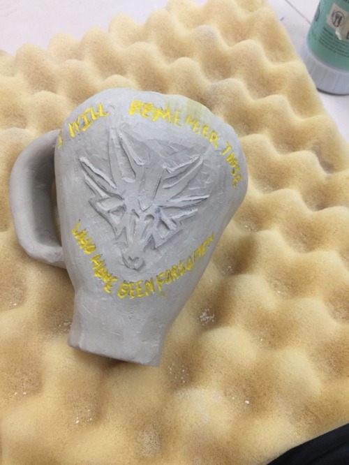 mistjorts: WIP shots of some stormlight themed mugs in working on!