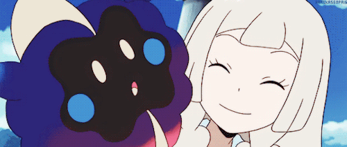 harukasenpais:Lillie and Nebby - Pokemon Sun & Moon ep44
