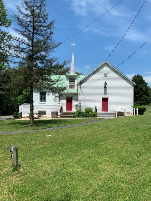 Asbury Chapel, Page County, Ole Virginny, 2020. The chapel (now renamed Asbury United Methodist Chur