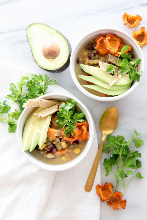 yummyinmytumbly:  Sweet Potato Tortilla Soup by