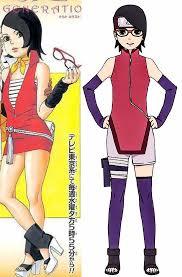 Anime, you say? — Sarada Manga vs Anime... 😬 Put some clothes on...