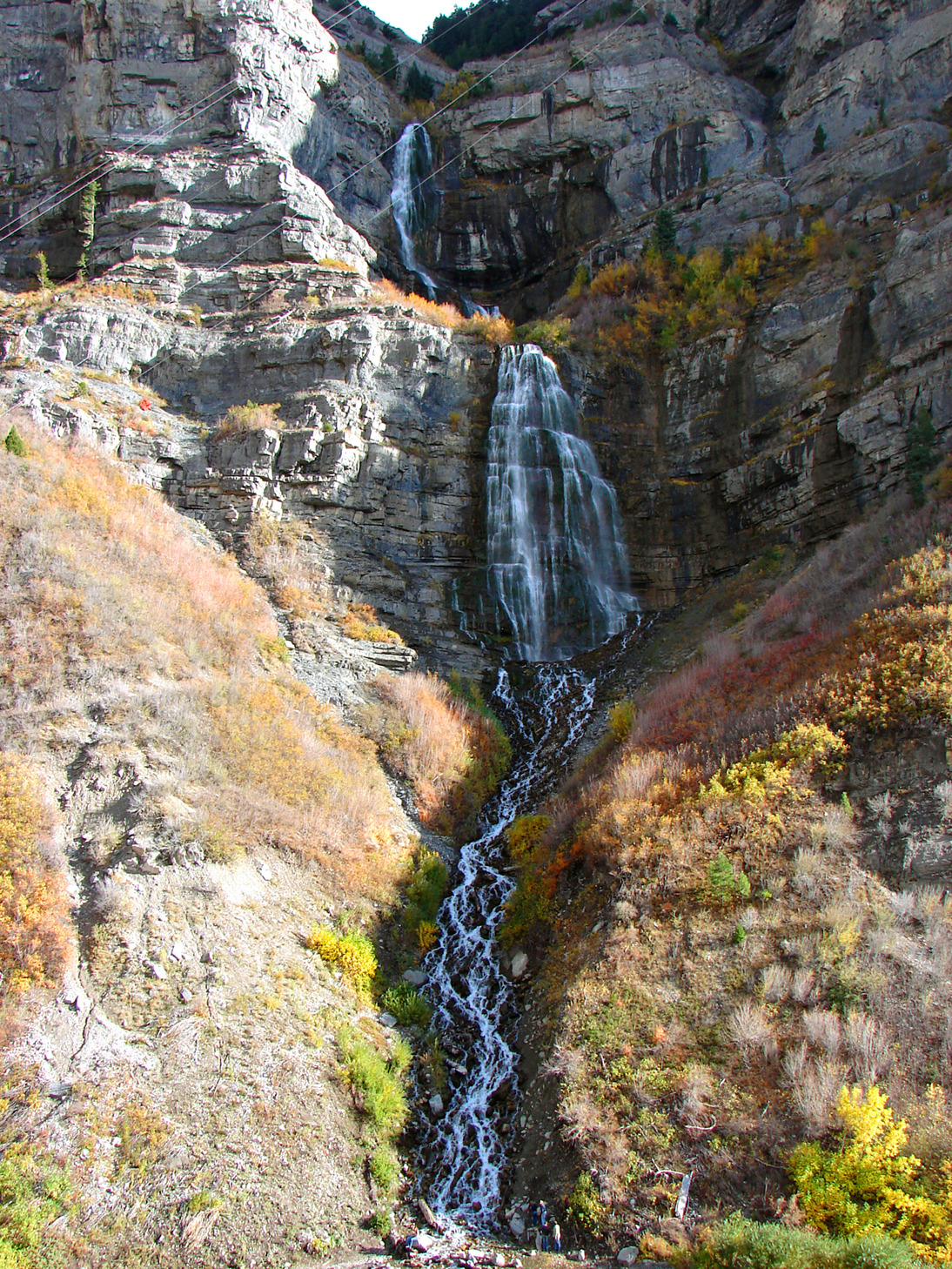 The Earth Story Bridal Veil Falls Utah This Is Bridal Veil Falls