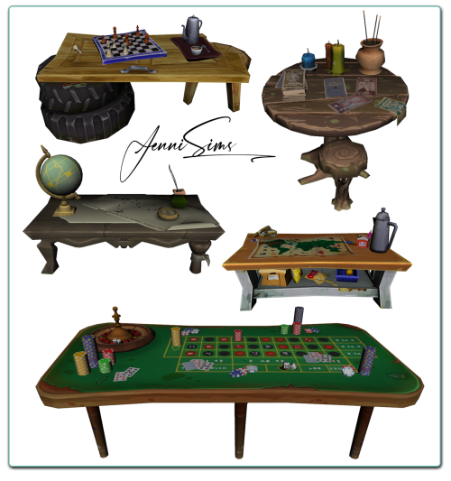  DECORATIVE TABLES(5 ITEMS) https://jennisimsunanuevaexperiencia.blogspot.com/2022/04/decorative-tab