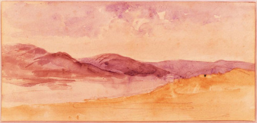 stephanievenerande: apeninacoquinete: Eugène Delacroix Landscape of Tangiers, 1832 Dessert De