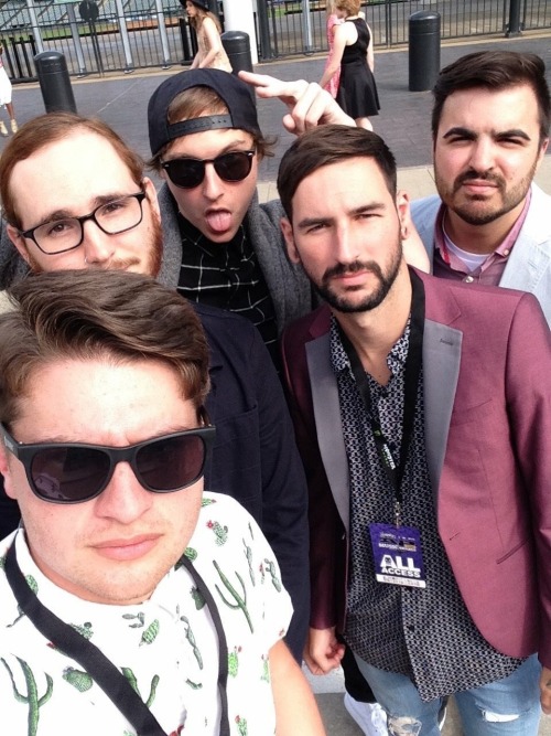 The boys at the APMAS with Jarrod Alonge ft. State Champs