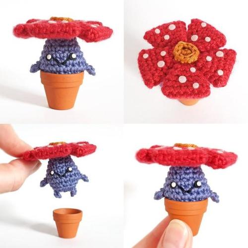 retrogamingblog:Crochet Potted Pokemon made by datpilz