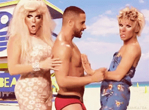 fuckyeahkatyazamolodchikova:  Tan With You - Katya & Trixie