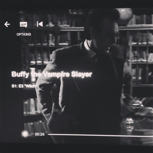 Reliving my #teenyears watching #buffythevampireslayer #giles #willowfilter #1997