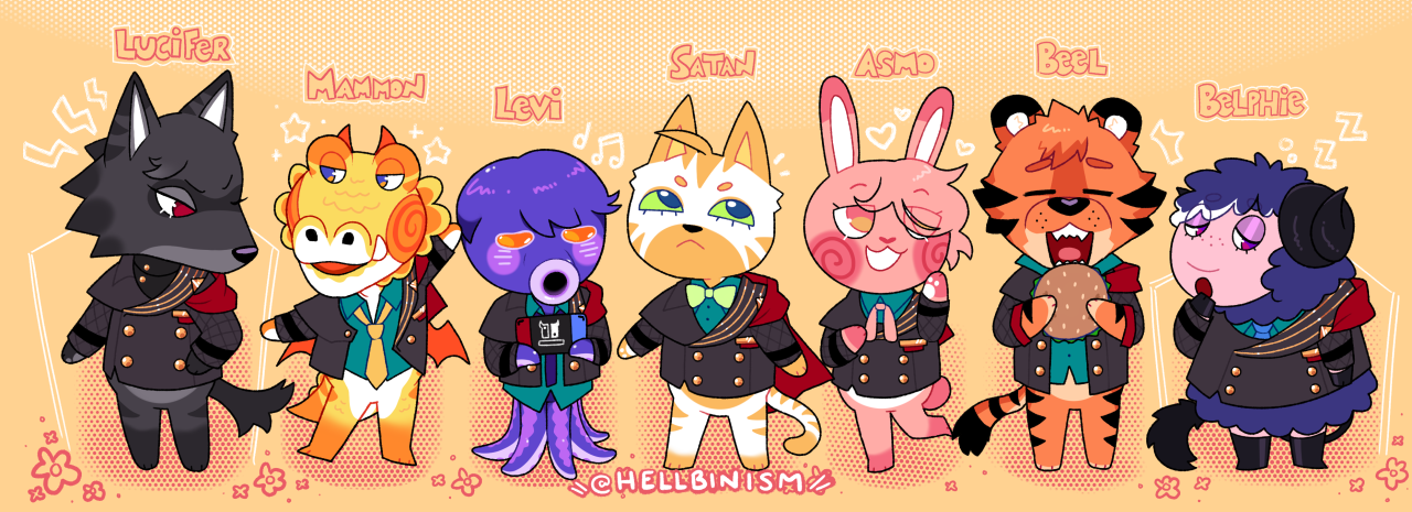animal crossing x obey me // cross-posted on my twitter !! ✨ who would you want on your island?