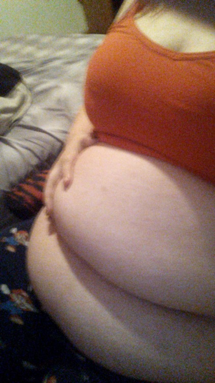 bigbelliedbeauty:  Big stuffing. My belly porn pictures