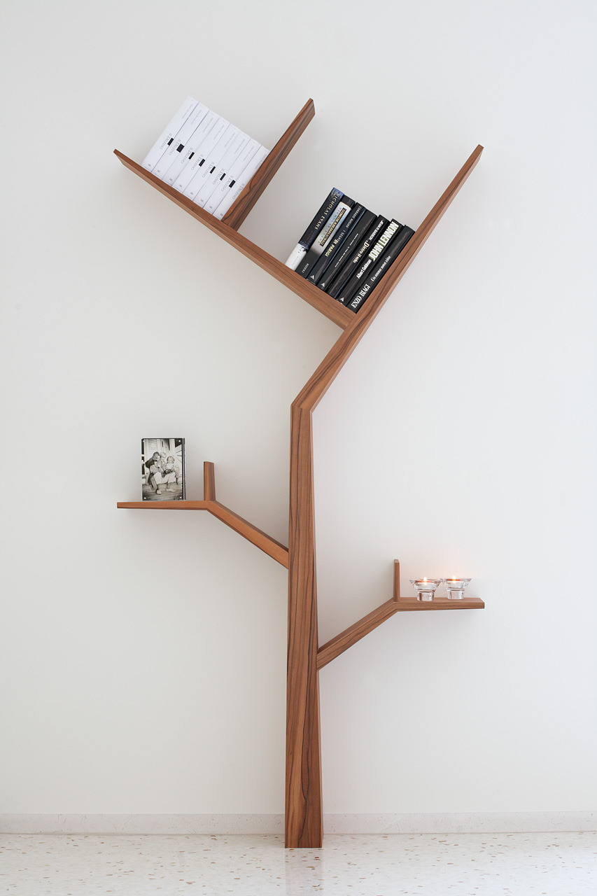 kostasyrtariotis:
“ BOOKTREE
Domestic tree bookcase
Solid wood ,four finishes:
white laquered, natural ash, tineo, ebony.
Manufacturer: Interna8
”