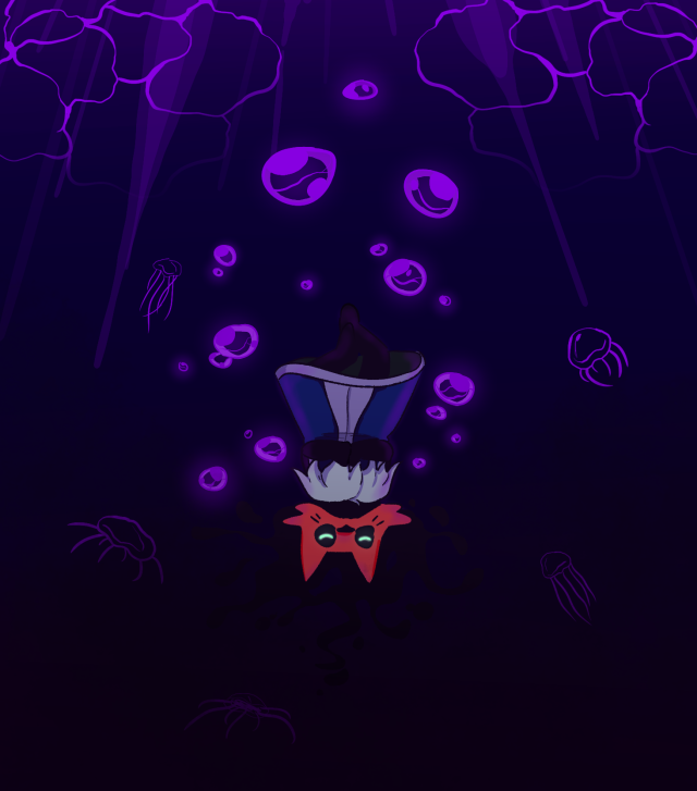 -deep sea girl plays in the background-