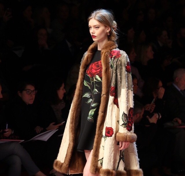 bahliss:Ondria Hardin @ Dolce and Gabbana FW 15