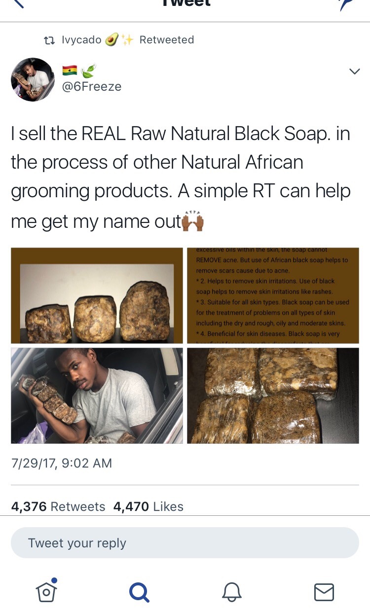 blackownedbusiness:  not my business !! but I stumbled upon this young mans business