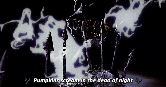 kyloren:  Halloween! Halloween! Halloween! Halloween!In this town we call home,Everyone hail to the pumpkin song!The Nightmare Before Christmas1993 | dir. Henry Selick
