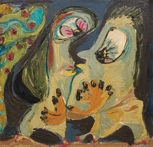 maybethereissomething: Asger Jorn, Couple amoureux interplanétaire (Lovers in Outer Space) 19