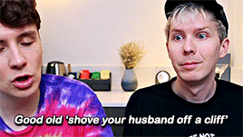 Dan says: "Good old 'shove your husband off a cliff'"