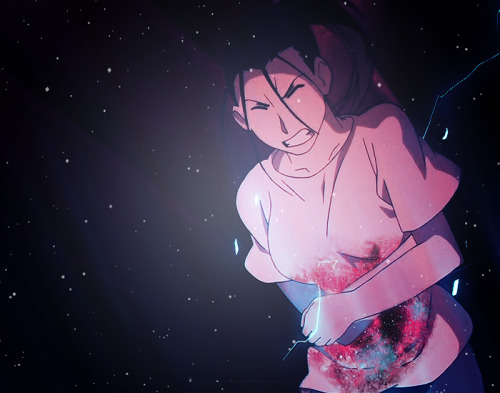 lkers: The Five Sacrifices companion to (x)[Image description: Galaxy themed edits of FMA c