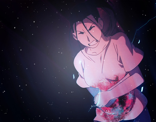 lkers: The Five Sacrifices  companion to (x) [Image description: Galaxy themed edits of FMA charac