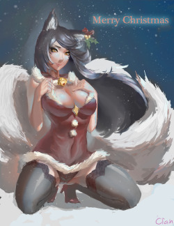 ecchi-depot:   Have a very Ahri Xmas! 