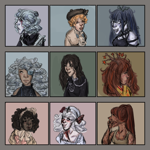 behold, a small selection of my trash ocs whom I never drawthis looks like one of those tag yourself