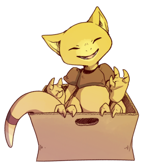 mewitti:  The scary kitty loves cardboard boxes 