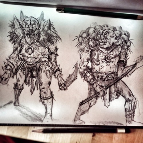 Warm up sketches #art #drawing #sketch #sketchbook #illustration #accd #tribal #characterdesign #con