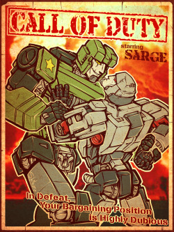 bibliotecaria-d:  shibara:  Alien robot military-themed vintage porn movie poster! As promised 0w0/ This image is my half of a fic&amp;pic auction held quite some time ago where bibliotecaria-d wrote this fic: http://archiveofourown.org/works/2214825 and