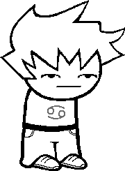 super-homo-stuck:  davesironicapplejuicefetish:  Many VERY ironic reasons caused this.  So yeah Human!Karkat sprite. On a scale of 1 to 10 how uncomfortable is this to look at?   On a scale from 1 - 10 413