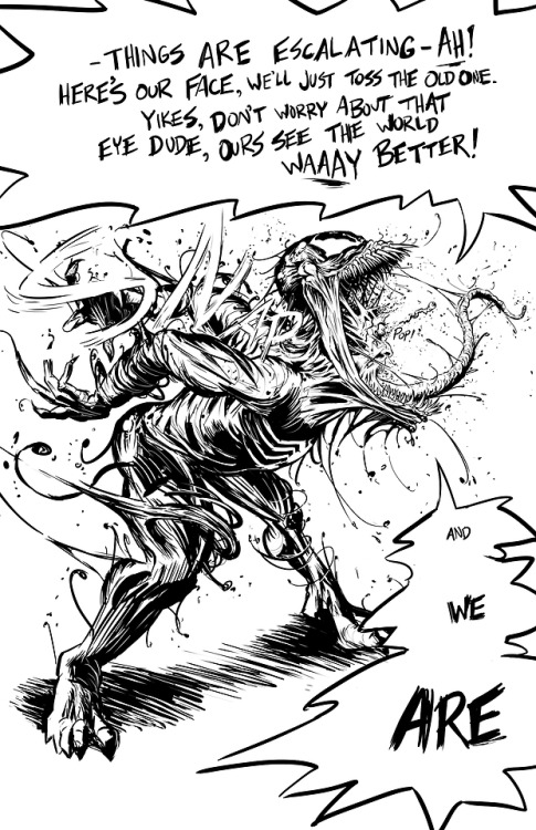 Venom story comic pitch, part from a larger idea. 