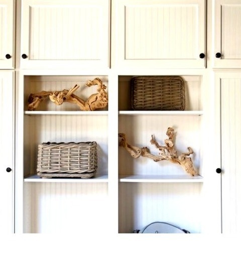 Transitional Entry - Mudroom A Medium-sized Transitional Mudroom With A Marble Floor And Gray Walls