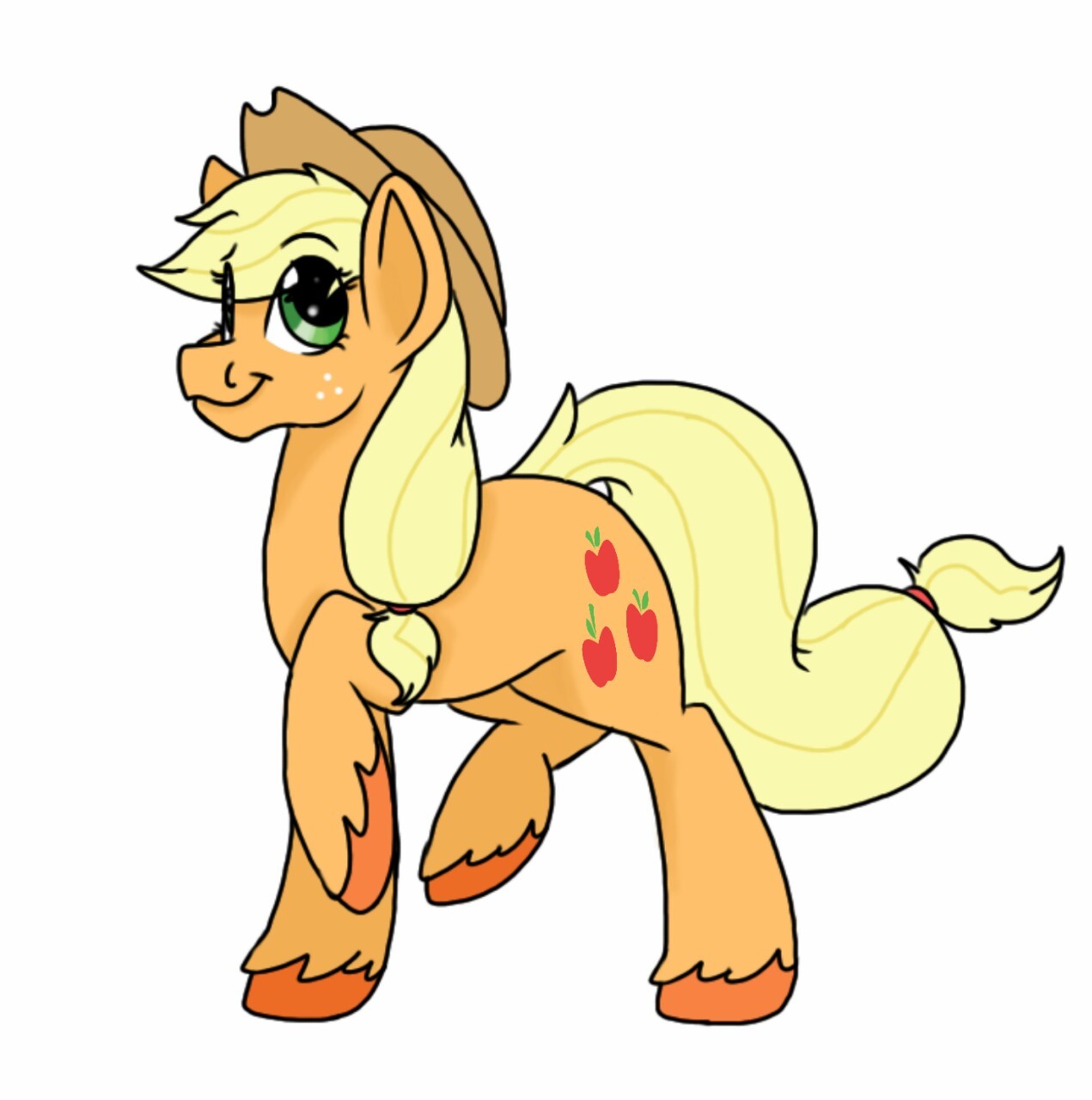 asksparda:My Apple Jack fanart c: I love apple horse ♡Originally posted by maidensuigintouApplepone~!