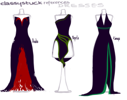 sketch-party:  Classystuck references: D R E S S E S 