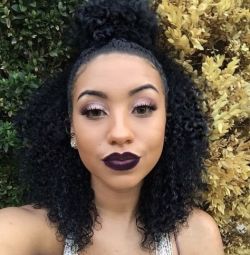 naturalhairqueens:so cute! love the makeup