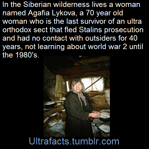 ultrafacts:    In 1936, a family of Russian Old Believers journeyed deep into Siberia’s