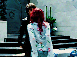 REBELDE (2004-2006) Christopher Uckermann As 'Diego Bustamante' And Dulce María As 'Roberta Pardo'