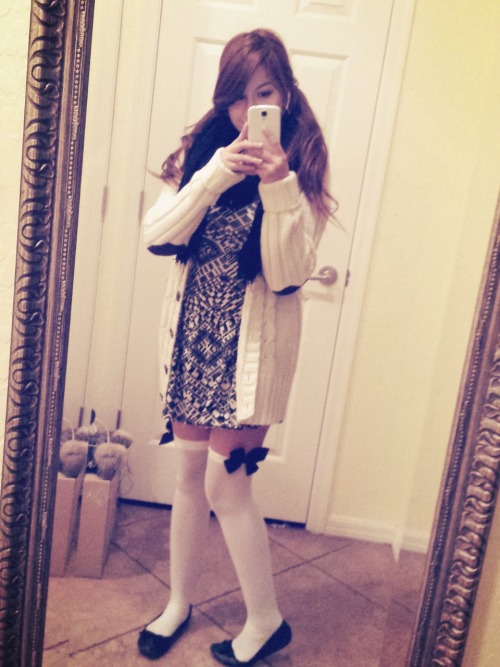 I finally did wear this to school c: