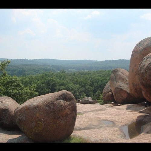 Giant Granite Boulders At Elephant Rocks State Park #rocks #boulders #boulder #granite #elephant #stones