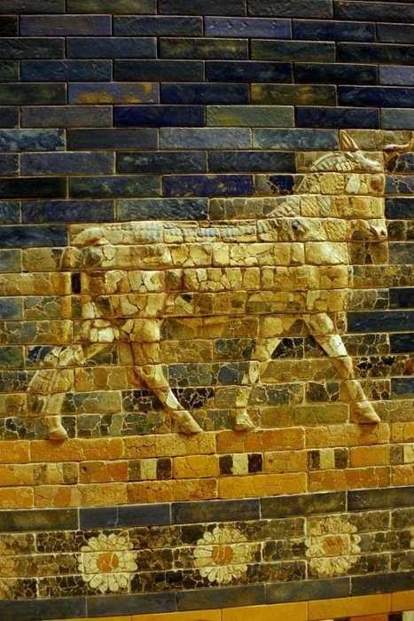 Detail of the Ishtar Gate, Babylon (now in Pergamon Museum, Berlin)
