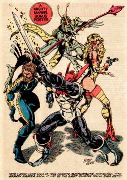 marvel1980s:  1983 - The Micronauts by Butch Guice 