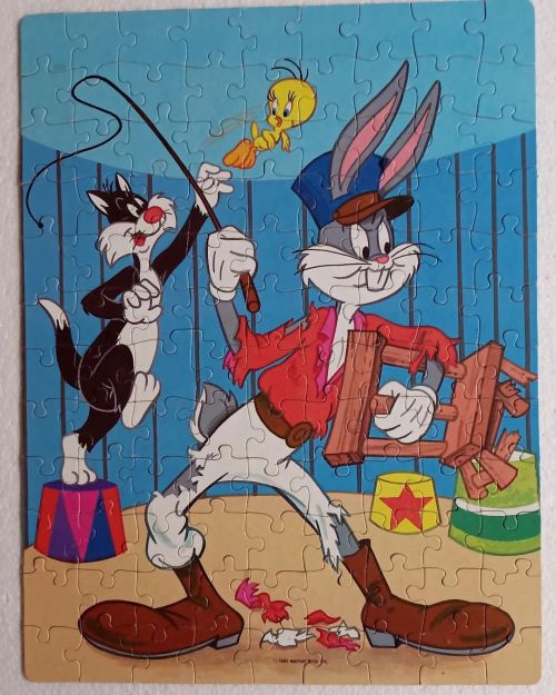 Bugs Bunny - Lion Tamer - 100 Piece Jigsaw Puzzle - 1985 Golden (Western Publishing) # 4605-47 - 11.