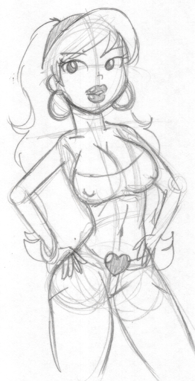 mdetector5:  Here’s a new drawing, and she’s for an upcoming commission.