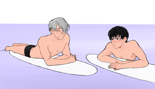 keilattes:  yuuri doesn’t know how to surf