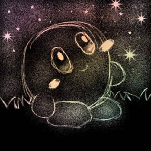 I Decided To Post An Old Drawing That I Made. Scratch Art Kirby!